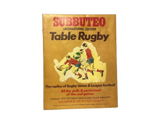 Subbuteo Table Rugby &amp; Football, plus accessories &amp; loose teams (4)