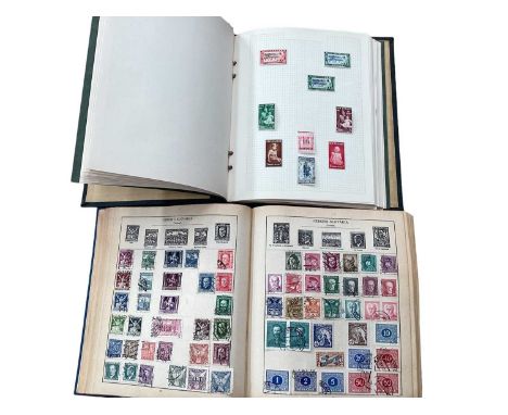 Two stamp albums and a collection of GB presentation packs and First Day Covers, GB covers include early 1960s illustrated co