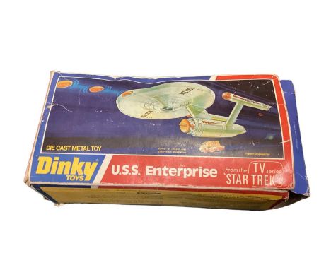 Dinky Star Trek U.S.S. Enterprise, boxed 358 (poor box), UFO Interceptor &amp; Shado 2, Johnston Road Sweeper plus Corgi Majo