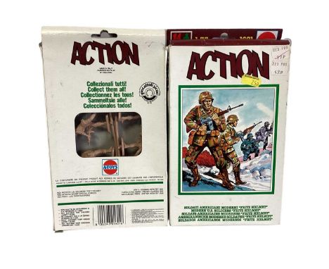 American civil War 1:32 Scale Union &amp; Confederate Soldiers, plus 1:35 Scale American WWII Soldiers, boxed (qty)