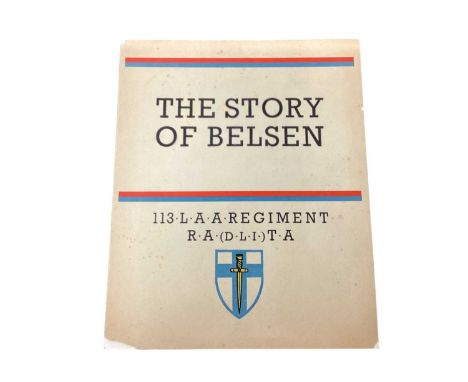 Scarce Wartime British Official leaflet ' The Story of Belsen' with disturbing images and description of the events in the ca