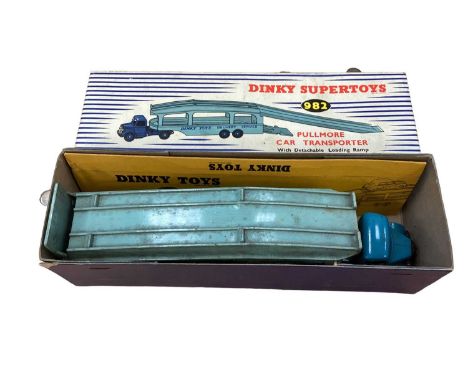 Dinky Supertoy Pullmore Car Transporter No.982 &amp; Tank Transporter No.660, both boxed (2)
