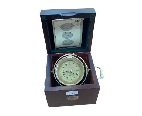 John Poole ship's chronometer in case