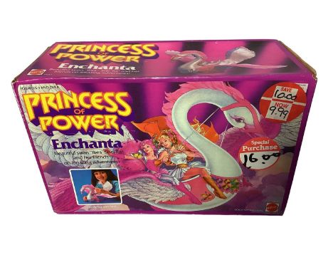 Mattel (c1984) Princess of Power Enchanta, Boxed No.9681, plus Sindy &amp; Eileen Fashion Dolls &amp; Wind Up Circus Toy (1 b