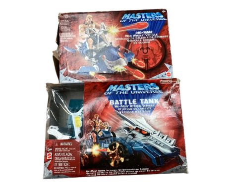 Mattel Masters of the Universe Battle Tank &amp; He-Man War Whale Vehicle &amp; Matchbox Armoured Cruiser (3)