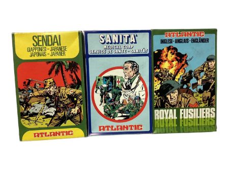 HO Scale Sendai No. 4055, Sanita Medical Corp No. 4106 &amp; Royal Fusiliers No. 4053 (3)