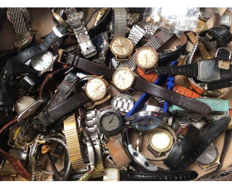 Quantity of vintage and contemporary wristwatches including Rotary, Timex, Sekonda, Tissot, MuDu and a 9ct gold cased ladies 