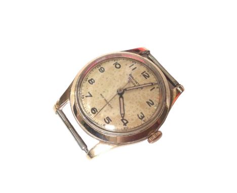 Bravingtons Renown 9ct gold cased watch, 30mm case diameterWeight 22.6 grams. The watch winds smoothly and is currently runni