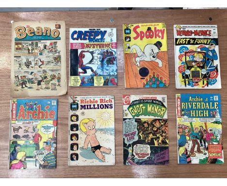 Mixed Comics, to include Harvey Comics Richie Rich and Casper, Secrets of the Unknown, First Love, Beano and many others. App