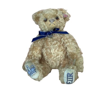 Four Steiff teddy bears (3 boxed) including Royal commemorative and other bears