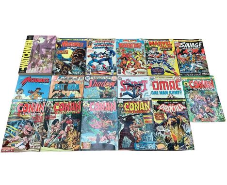 Quantity of Marvel and DC Comics to include Werewolf By Night #11 (first appearance of Hangman), Captain America #241 (first 
