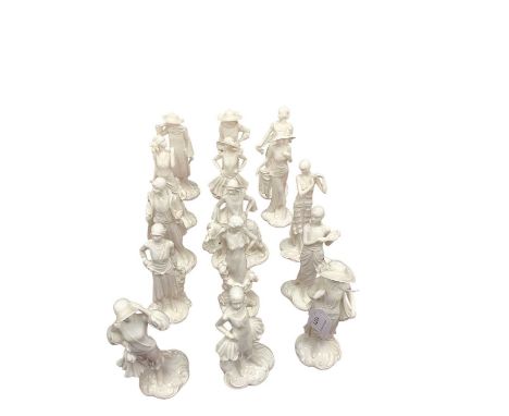Collection of Royal Worcester Compton Woodhouse Vogue figures (15)