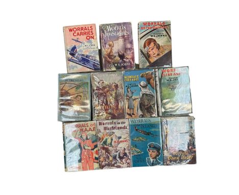 W. E. Johns - Worrals books, 11 titles, all first editions with dust wrappers, 1941-1950. (11)