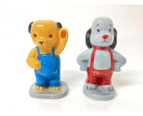 Collection of Wade figures to include Sooty and Sweep, three 1950s boxed first whimsies