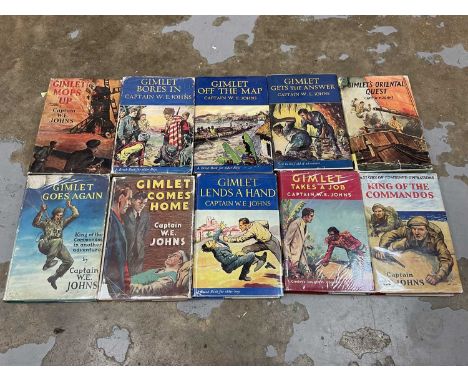 W. E. Johns - Collection of Gimlet books, all first editions with dust jackets. 1943-1952. (10)