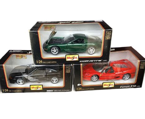 Maisto 1:24 Scale super cars, plus others (2 boxes)