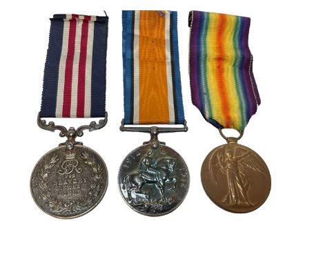 First World War Military Medal (M.M.) Gallantry trio comprising M.M. named to 78092 PTE. H. Outen. 2/R.FUS. together with War