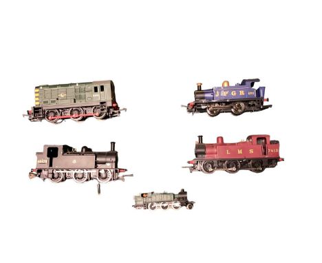 Hornby OO Gauge loose tank engines &amp; diesel, plus Skaledale GWR Station, model trains &amp; diecat WW11 military aircraft