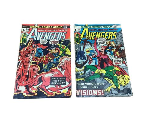 Marvel Comics The Avengers #112 #113 (1973) (UK Price Variant) First and second appearance of Mantis and first appearance of 
