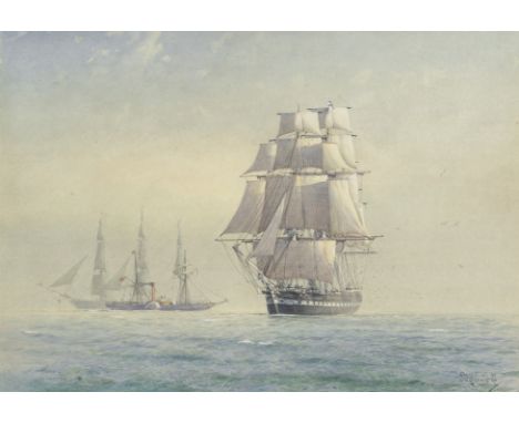 Derek George Montague Gardner (British, 1914-2007)Hotspur, Blackwall frigate built on the Tyne, 1851signed 'Derek.G.M/GARDNER