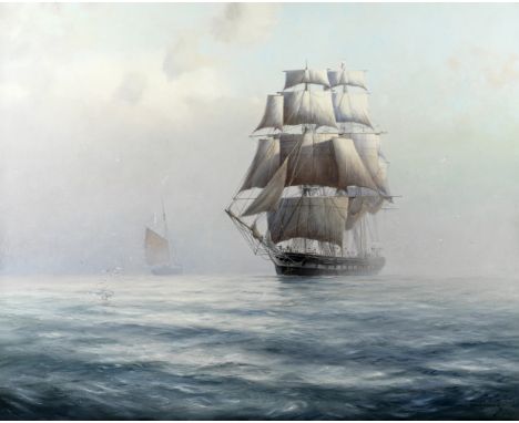 Derek George Montague Gardner (British, 1914-2007)The Wellesley coming out of the mistsigned 'Derek.G.M/Gardner' (lower right