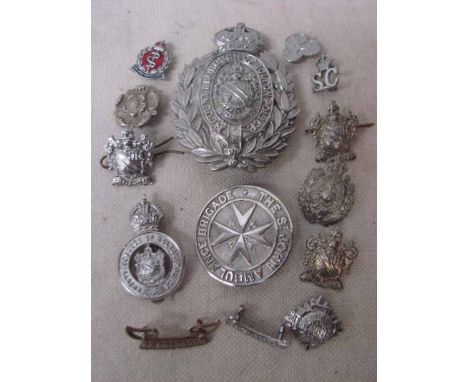 Bolton Police. A small collection of hat and other badges for the County Borough of Bolton Police consisting of a helmet plat