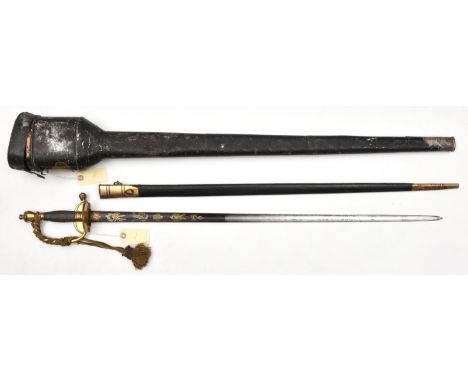 A 1796 pattern officer's sword of Sir Hussey Vivian, KCB, Veteran of the Napoleonic Wars including Waterloo, straight, fuller