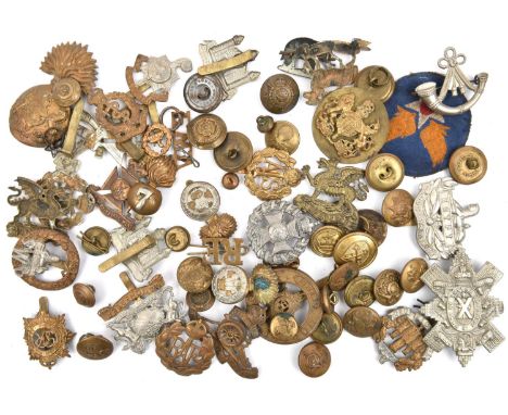 19 infantry cap badges,  including Queens with title, Buffs (2), R Welsh Fus (2), Gloucester and back badge, R Sussex, Essex,