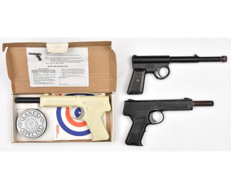 A .177" Phoenix G50 pop out air pistol, with rare white lacquered factory finish, GWO &amp; C, in its correct Champion J50 co