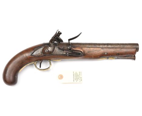 A .75 modified 1796 pattern flintlock holster pistol to the 2nd Dragoon Guards,  the barrel bearing ordnance proofs; earlier 