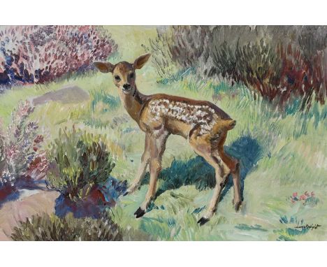 Φ Dame Laura Knight DBE, RA, RWS (1877-1970) The FawnSigned Laura Knight (lower right)Oil on canvas40.8 x 61.2cmProvenance: P