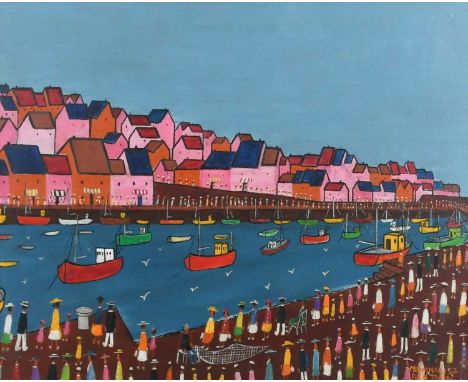 Φ Ben Tobias (Canadian 1901-1985)Mevagissey HarbourSigned, inscribed and dated MEVIGISSEY[sic] 57/BEN TOBIAS (lower right)Oil