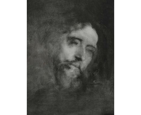 Eugène Carrière (French 1849-1906)Alphonse DaudetSigned Eugenie Carriere (in pencil to margin)Lithograph, 189339.5 x 30.8cm (