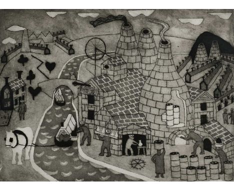 Φ Julian Trevelyan RA (1910-1988)Etruria (Turner 318)Signed, numbered and inscribed 18/50 Etruria Julian Trevelyan (in pencil