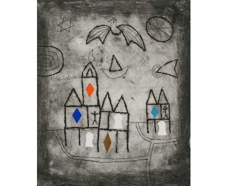 Φ Julian Trevelyan RA (1910-1988)Wings of a Dove '83Signed, numbered and inscribed 3/50 Wings of a Dove Julian Trevelyan (in 