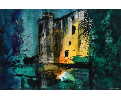 Φ John Piper CH (1903-1992)Nunney CastleSigned John Piper (lower right) and inscribed and dated Nunney 6 11 82 (lower centre)