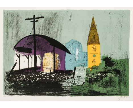 Φ John Piper CH (1903-1992)Seaton (Levinson 282)Signed and numbered 64/75 John Piper (in pencil to margin)Lithograph, 197841.