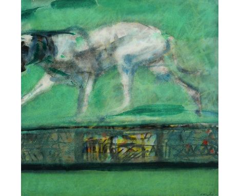 Φ Sir Robin Philipson RA, PPRSA, FRSE, RSW (1916-1992) DogSigned R Philipson (lower right)Watercolour30.3 x 30.3cmProvenance: