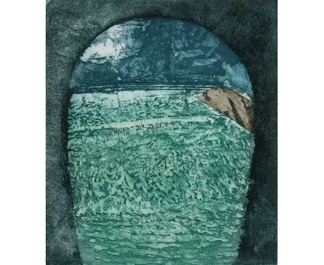 Φ Fred Cuming RA (1930-2022)Horton in RibblesdaleSigned and numbered 1/1 Fred Cuming (in pencil to margin)Etching and aquatin