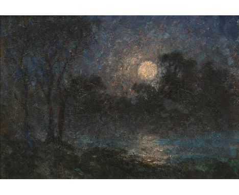Christopher Richard Wynne Nevinson A.R.A. (1889-1946)MoonriseSigned CRW Nevinson (to reverse of frame, CRW in ligature)Oil on