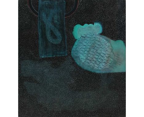 Φ Prunella Clough (1919-1999)Still LifeSigned Clough (to reverse)Oil on canvas, 1987101.4 x 90.8cmProvenance:Waddington Galle