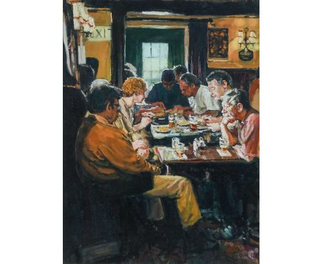 Φ Anthony Butler (1927-2010)The LocalSigned BUTLER (lower right)Oil on canvas61 x 45.7cmProvenance:Fosse Gallery, John Lindse