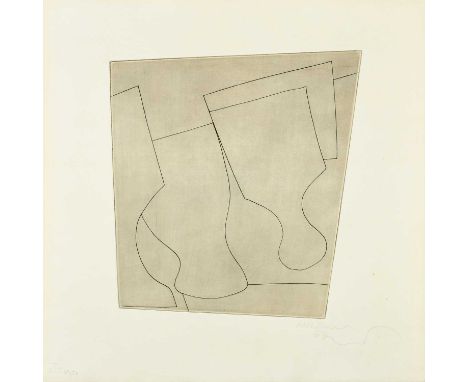 Φ Ben Nicholson OM (1894-1982)Two and a Half Goblets (Lafranca 94)Signed, dated and numbered Nicholson/67/29/50 (in pencil to
