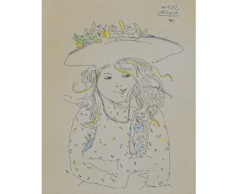Φ Philip Sutton RA (b.1928)SaskiaSigned, dated and inscribed Philip Sutton 1980 SASKIA A/P (in pencil to margin)Etching18.5 x