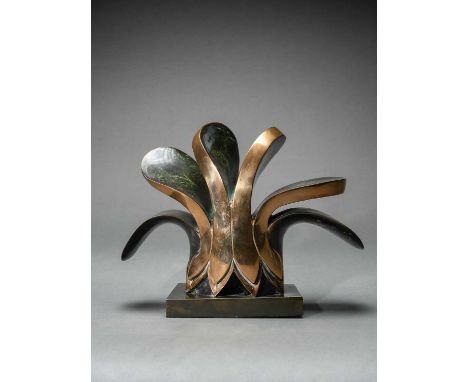 Φ Deborah Stern (b.1938)The TreeSigned, dated and numbered D.Stern 4/9 '86 (to side)Bronze with polished and green patina on 