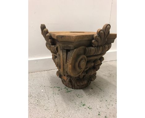 An Antique Carved pelmet or pillar top