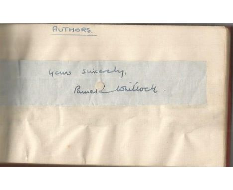 1945 Autograph Album. Red album mainly personal autographs 50+ with many military signatures inc Lt Colonel? MBE ROAC 1945, C