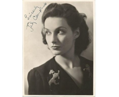 Judy Campbell signed vintage photo. 31 May 1916, 6 June 2004 was an English actress and playwright, widely known to be Noël C