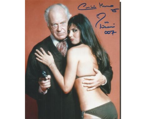 Caroline Munro signed 10x8 colour James Bond photo from The Spy Who Loved Me. Good condition. All signed items come with our 
