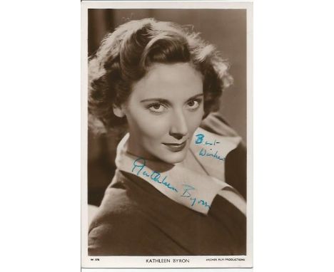 Kathleen Byron signed vintage postcard photo. 11 January 1921, 18 January 2009 was a British actress of stage, screen and tel